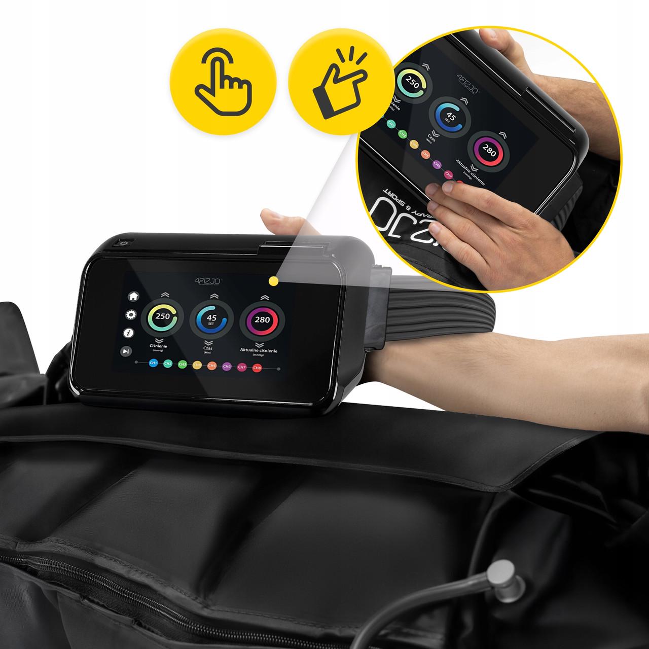 Апарат для пресотерапії та лімфодренажу 4fizjo 8-ми камерний EVO-C8 (P-5905973404686) - фото 5