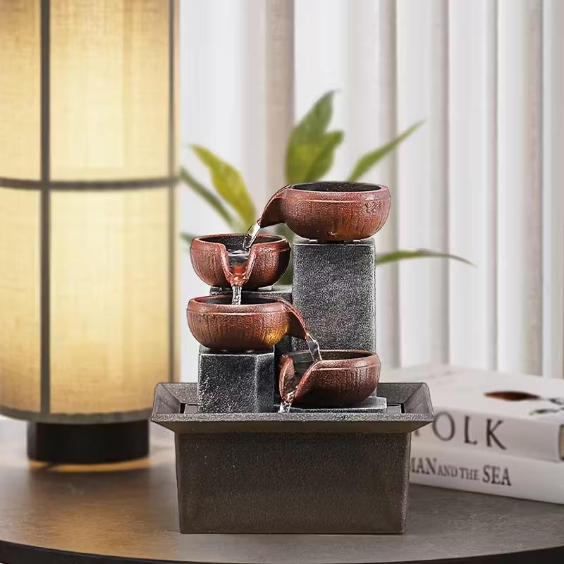 Водопад настольный трехуровневый с подсветкой (d002) - фото 2 Водопад настольный трехуровневый с подсветкой (d002) - фото 2