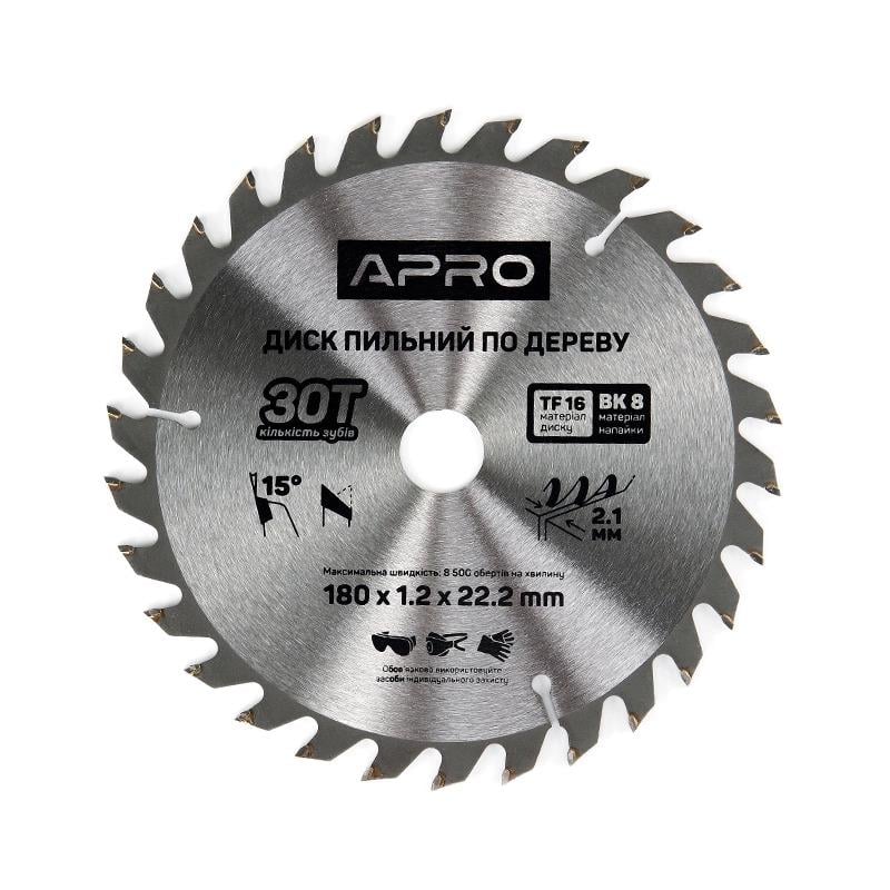 Диск пильный по дереву Apro 125х22,2х30T (830102)