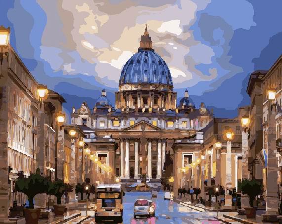 Картина по номерам Brushme Собор Святого Петра 40x50 см (BK-GX21612)