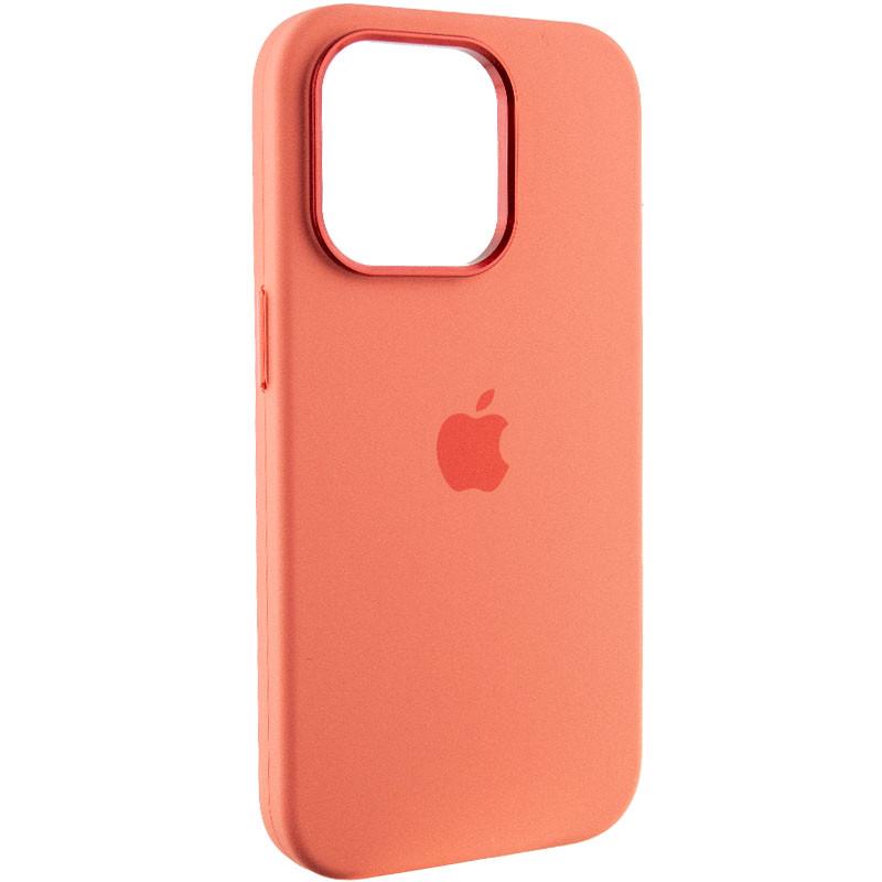 Противоударный чехол Silicone Case Metal Buttons (AA) для Apple iPhone 13 Pro Max (6.7") Розовый / Pink Pomelo - фото 1