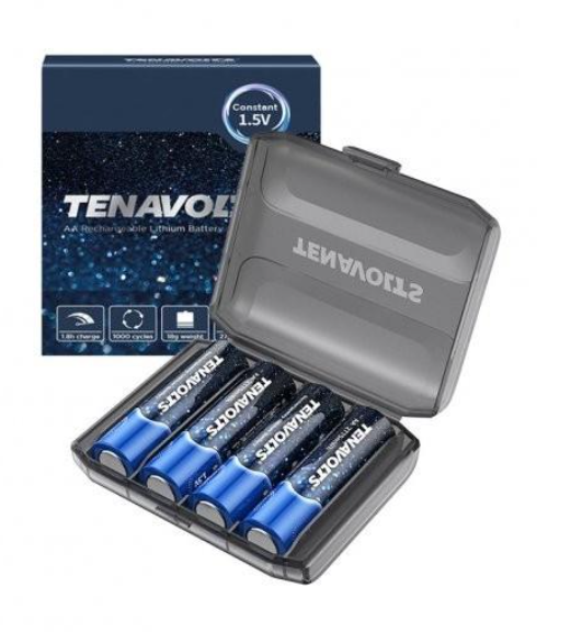 Аккумуляторы TENAVOLTS AA 1850 mAh 1,5V 4 шт. (1813242358)