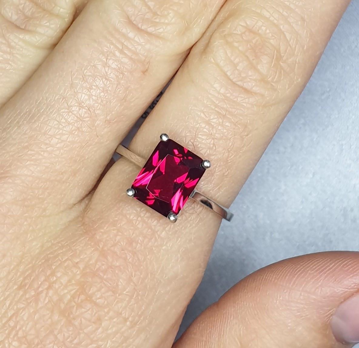 Кольцо серебряное с nano рубином 2,78 г р. 18 (1405589850) Кольцо серебряное с nano рубином 2,78 г р. 18 (1405589850)