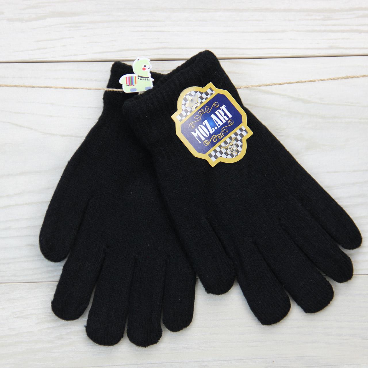 Перчатки детские зимние двойные 10-12 лет Черный (30691) Перчатки детские зимние двойные 10-12 лет Черный (30691)