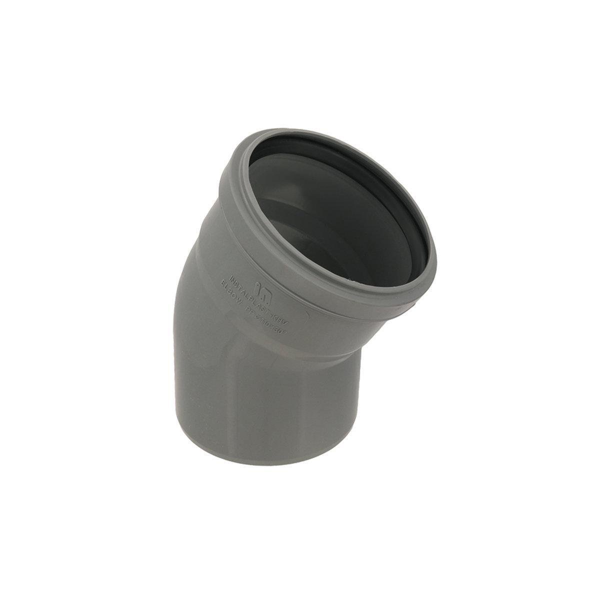 Колено канализационное внутреннее Інсталпласт Ф 110 мм 30° (549)