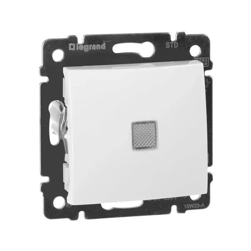 Выключатель одноклавишный Legrand Valena с подсветкой Белый (774410)