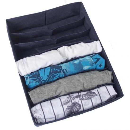 Коробка органайзер для бюстгальтеров 28х35х8 см Джинс Blue (122234) Коробка органайзер для бюстгальтеров 28х35х8 см Джинс Blue (122234)