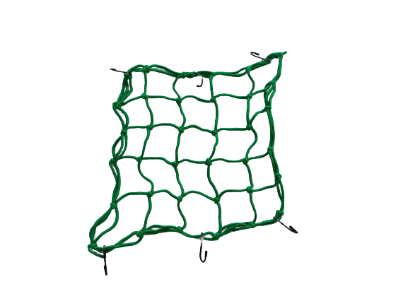 Сетка багажника 40х40см зеленая для перевозки груза паук зеленая