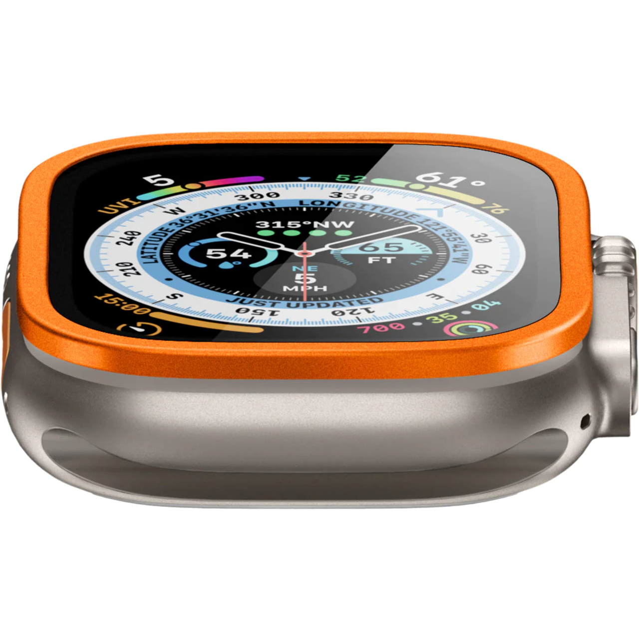 Защитное стекло Apple Watch Ultra Spigen Slim Pro Glass 49 мм Orange (AGL06162) - фото 6