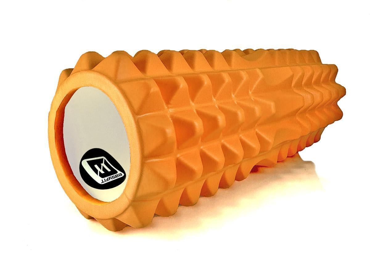 Массажный ролик EasyFit Grid Roller v.1.2 33 см Оранжевый (EF-2022-OR)