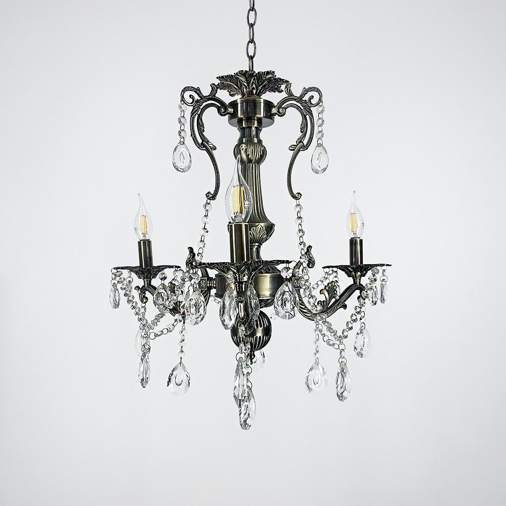 Люстра підвісна кришталева Crystal Life на 3 лампи 50 см Бронза (11549/3) - фото 4 Люстра підвісна кришталева Crystal Life на 3 лампи 50 см Бронза (11549/3) - фото 4