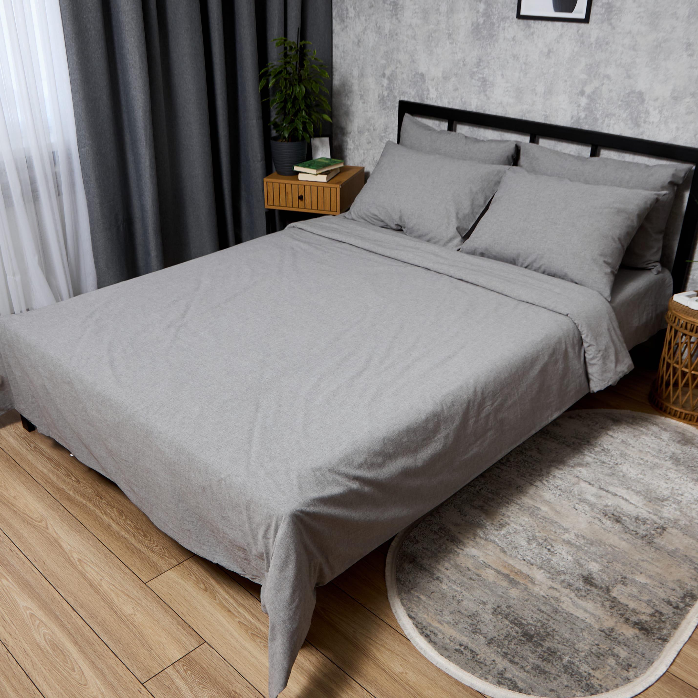 Комплект постільної білизни Moon&Star Варена Бавовна Grey Comfort King Size 220x240 см (MS-820012112)