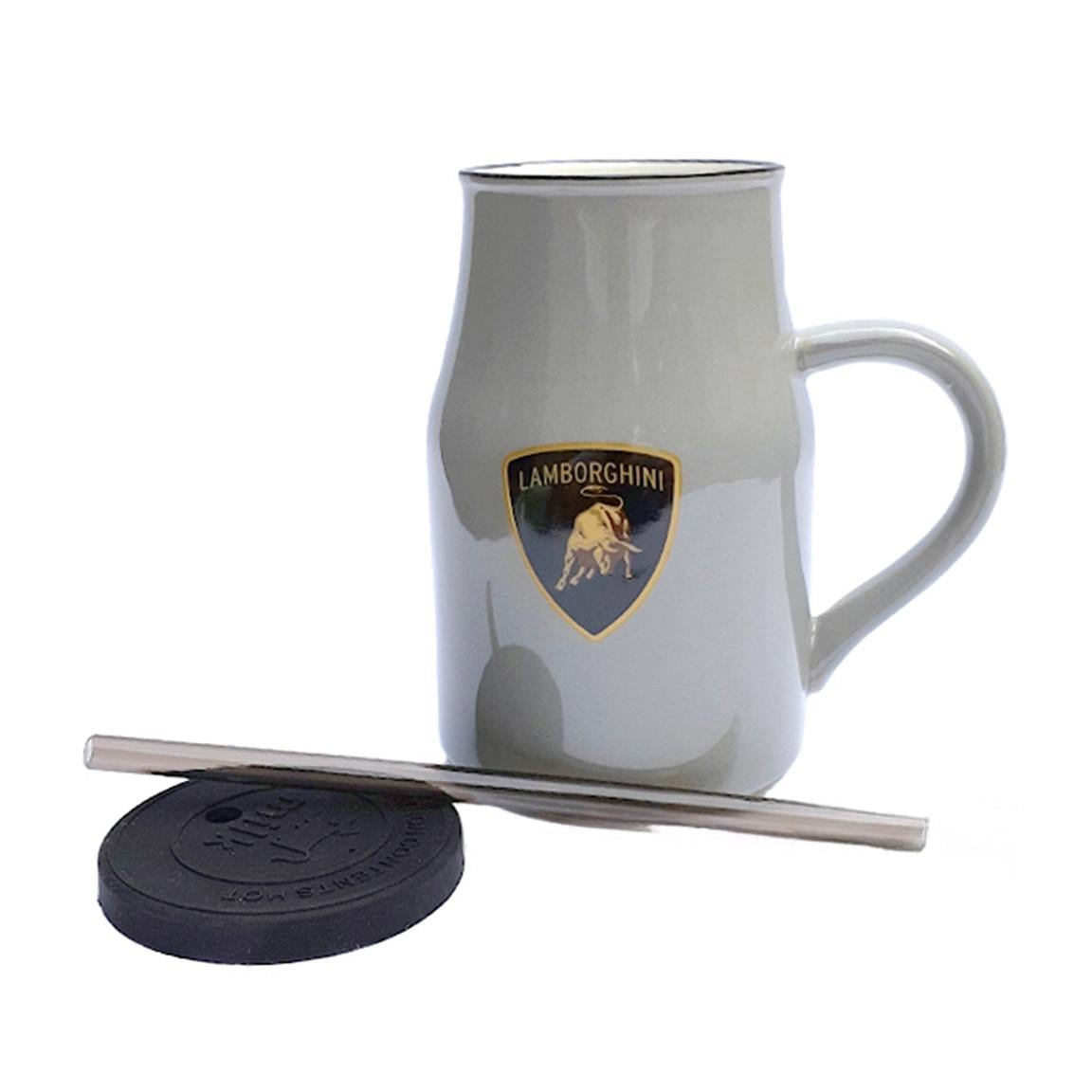 Кружка с крышкой и трубкой Авто-Итали 400 мл Серый (21-сір-O8030-60)