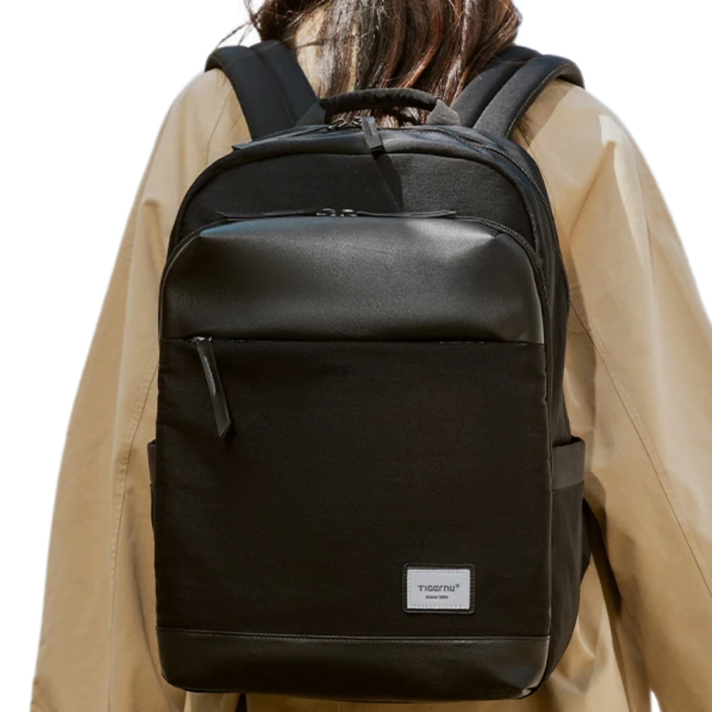 Городской рюкзак женский Tigernu с карманом для ноутбука 19,5 л Черный (T-B9520)
