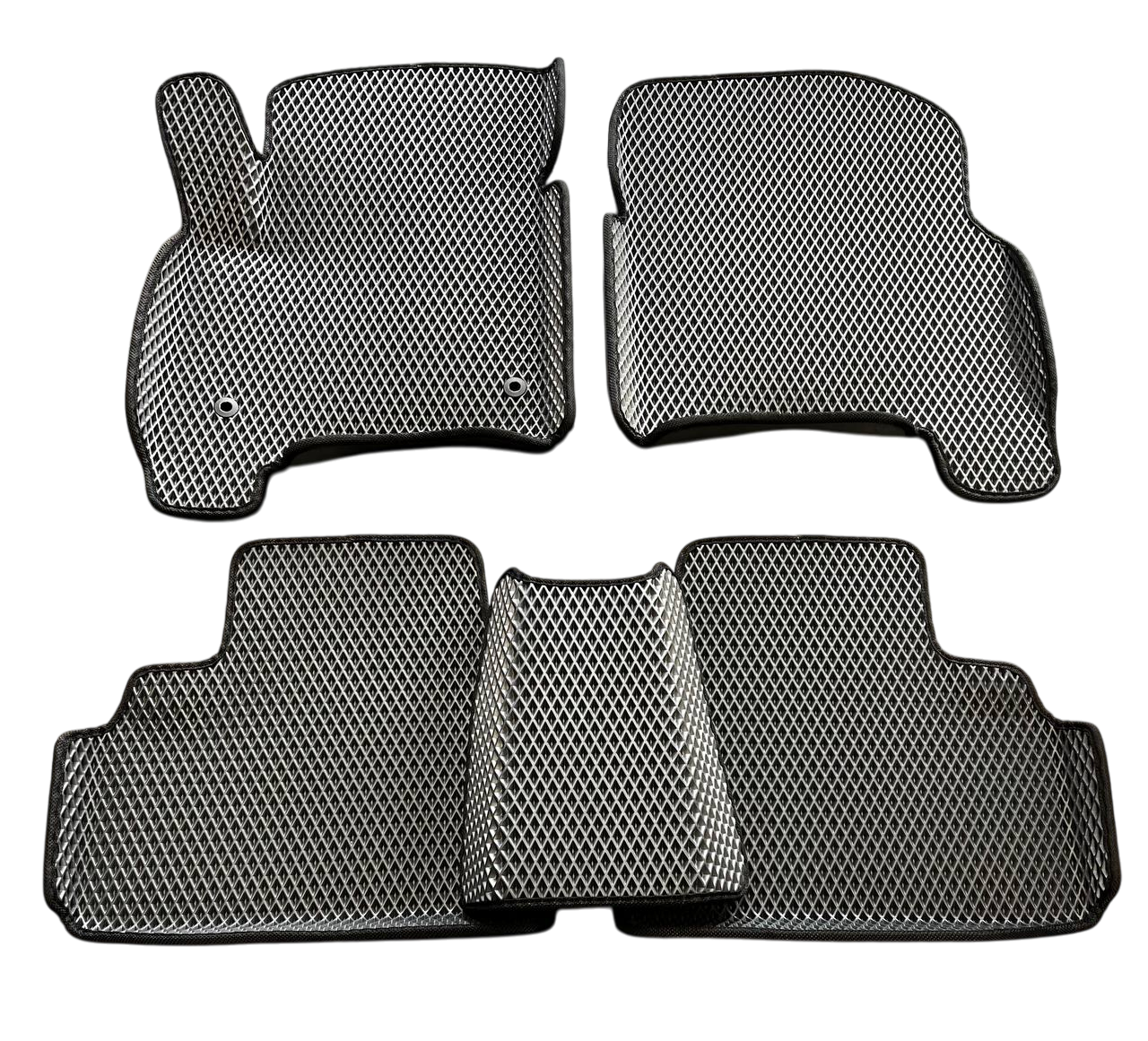 Коврики EVA с бортиками в салон для Nissan Leaf 2010-2017 гг. Черный (1984984589)