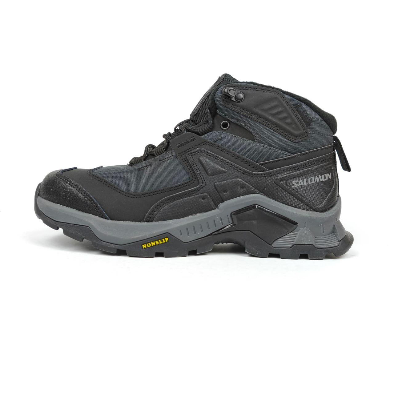 Ботинки термо мужские непромокаемые аналог Salomon Quest Element Cordura р. 43 28 см Black/Grey (36962097)