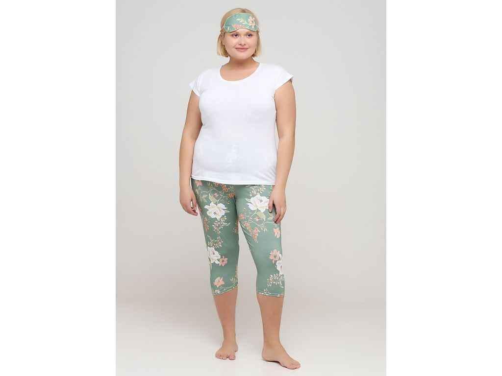 Пижама женская Трикомир 010123118 Lucci хлопок р. 44 Бело-зеленый (1015207)