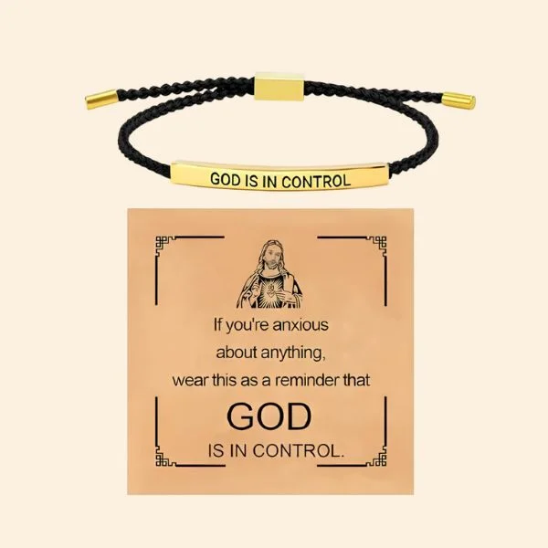 Браслет God is in control (C01807) - фото 2 Браслет God is in control (C01807) - фото 2