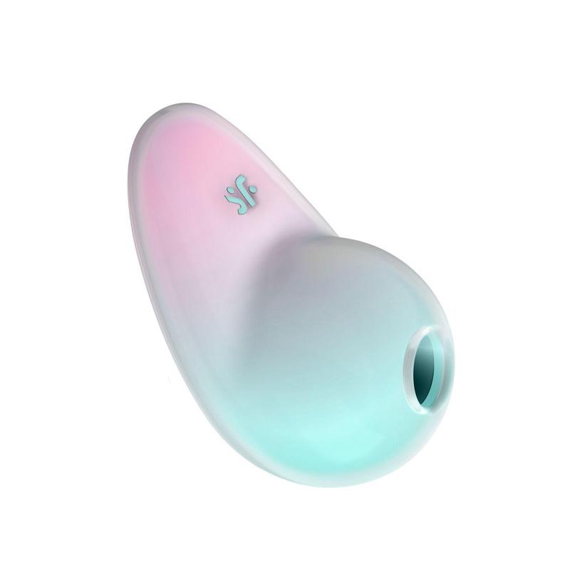 Вибратор вакуумный Satisfyer Pixie Dust 9,4 см Зеленый с розовым (56302)