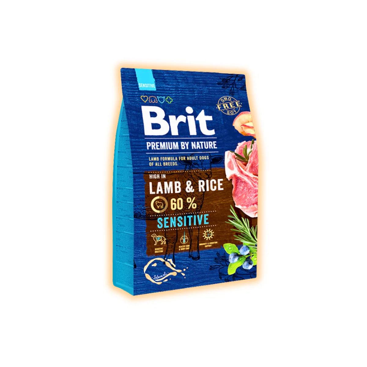 Корм сухой Brit Premium с ягненком для взрослых собак всех пород с чувствительным пищеварением 3 кг (32926854) Корм сухой Brit Premium с ягненком для взрослых собак всех пород с чувствительным пищеварением 3 кг (32926854)