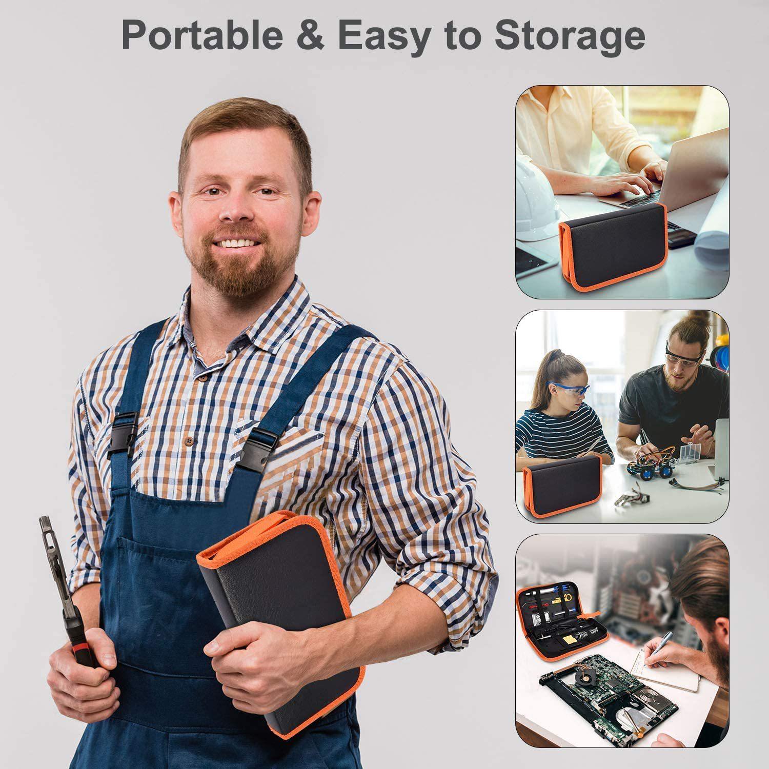 Паяльний набір у пеналі 60W 200-450 °C жала 900М/тестер/олово/каніфоль/інструменти (2000996194323) - фото 10 Паяльний набір у пеналі 60W 200-450 °C жала 900М/тестер/олово/каніфоль/інструменти (2000996194323) - фото 10