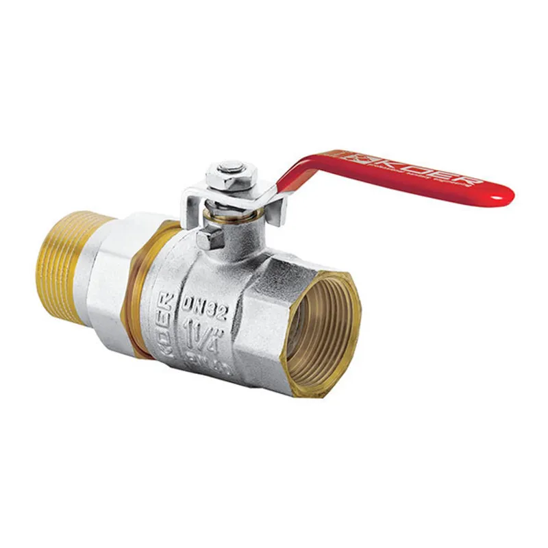 Кран с американкой KOER KR.229 1-1/4 ручка рычаг (KR0150)