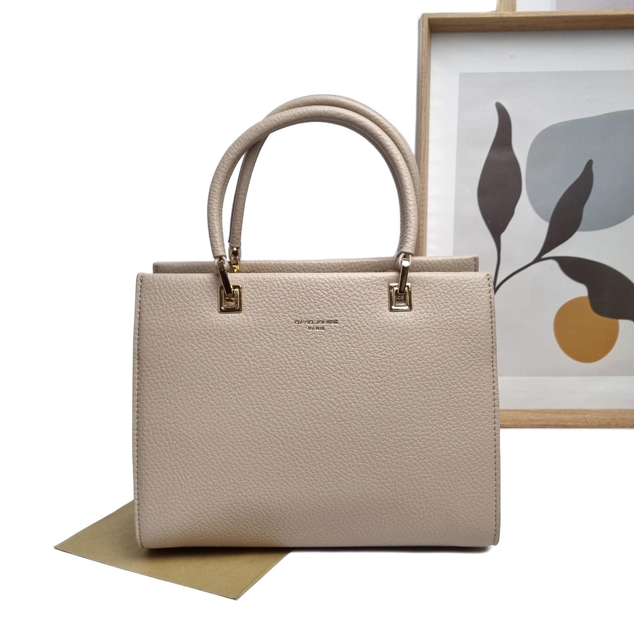 Сумка жіноча David Jones екошкіра Світло-бежевий (CM7398 l.beige)