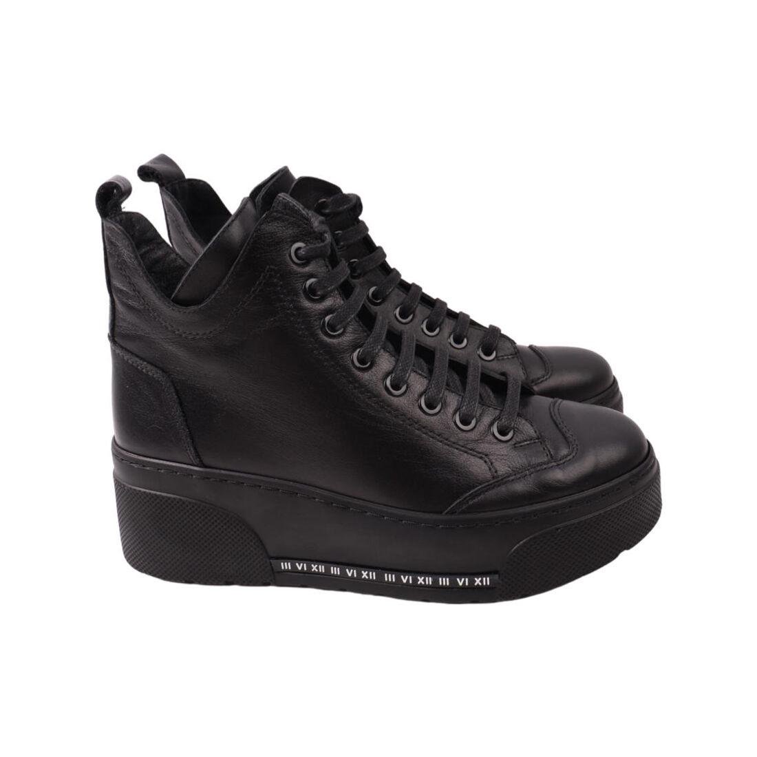 Ботинки женские Mario Muzi из кожи р. 36 Черный (617-21DHCPF)