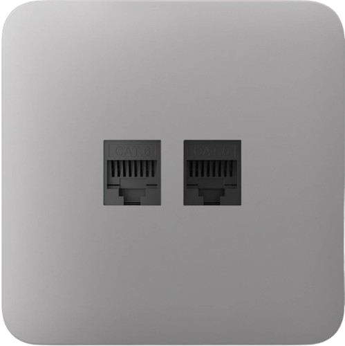 Фронтальна панель Ajax SoloCover LAN до 1 Гбіт/с CAT.5e та CAT.6 для 4K Fog (31022117)