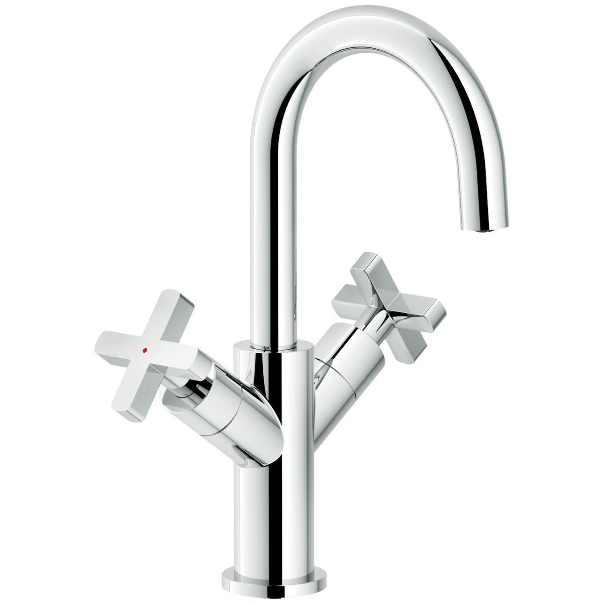 Смеситель для умывальника Nobili Lira LR116218/2CR двухвентильный Хром (183836)