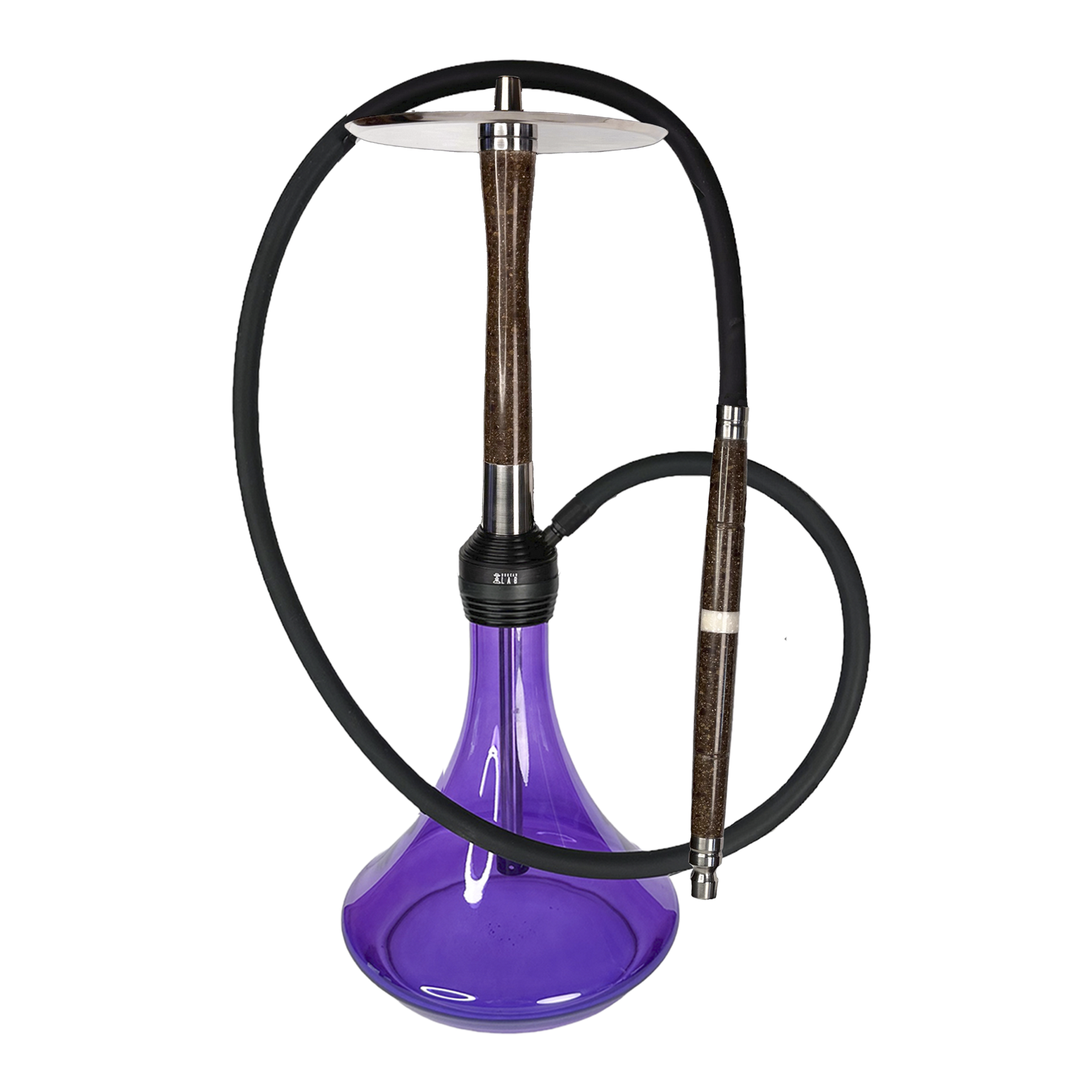 Кальян Hookah Lab Stone Brown с фиолетовойя колбой (17672339)