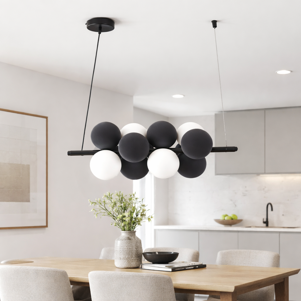 Люстра Orbit Sphere з скляними плафонами на 4 лампи G9 (2030/4AGR A)