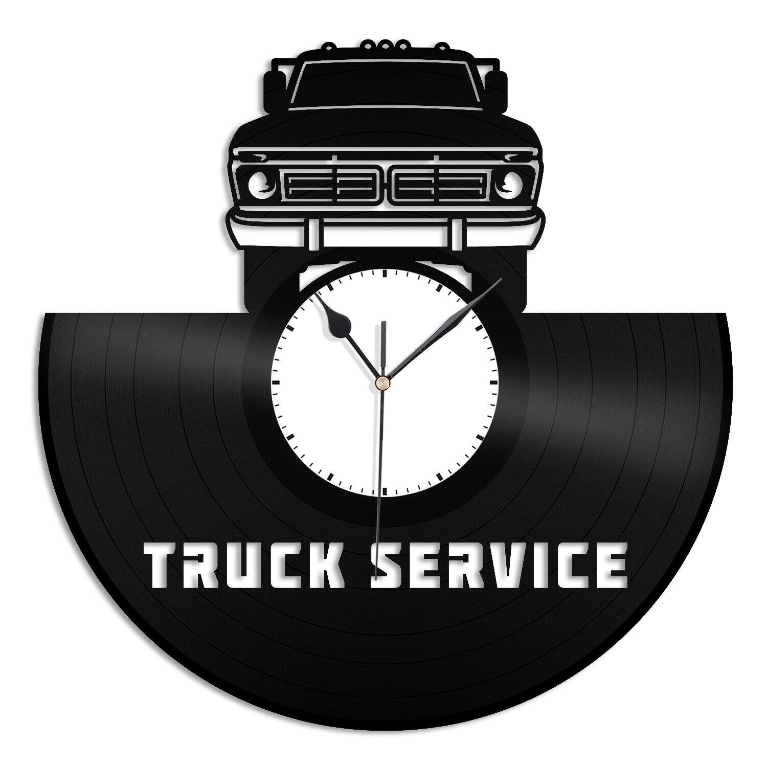 Часы настенные Автосервис 1953 из виниловой пластинки