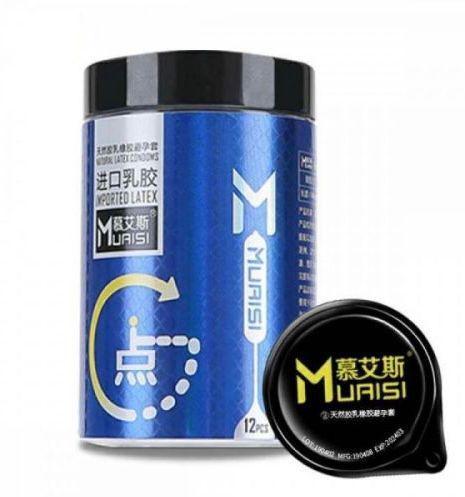 Презервативы Muaisi Dotted ультратонкие с рельефной структурой 002 Blue Презервативы Muaisi Dotted ультратонкие с рельефной структурой 002 Blue