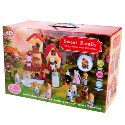 Домик с мебелью Happy Family для флоксовых животных (15088) Домик с мебелью Happy Family для флоксовых животных (15088)