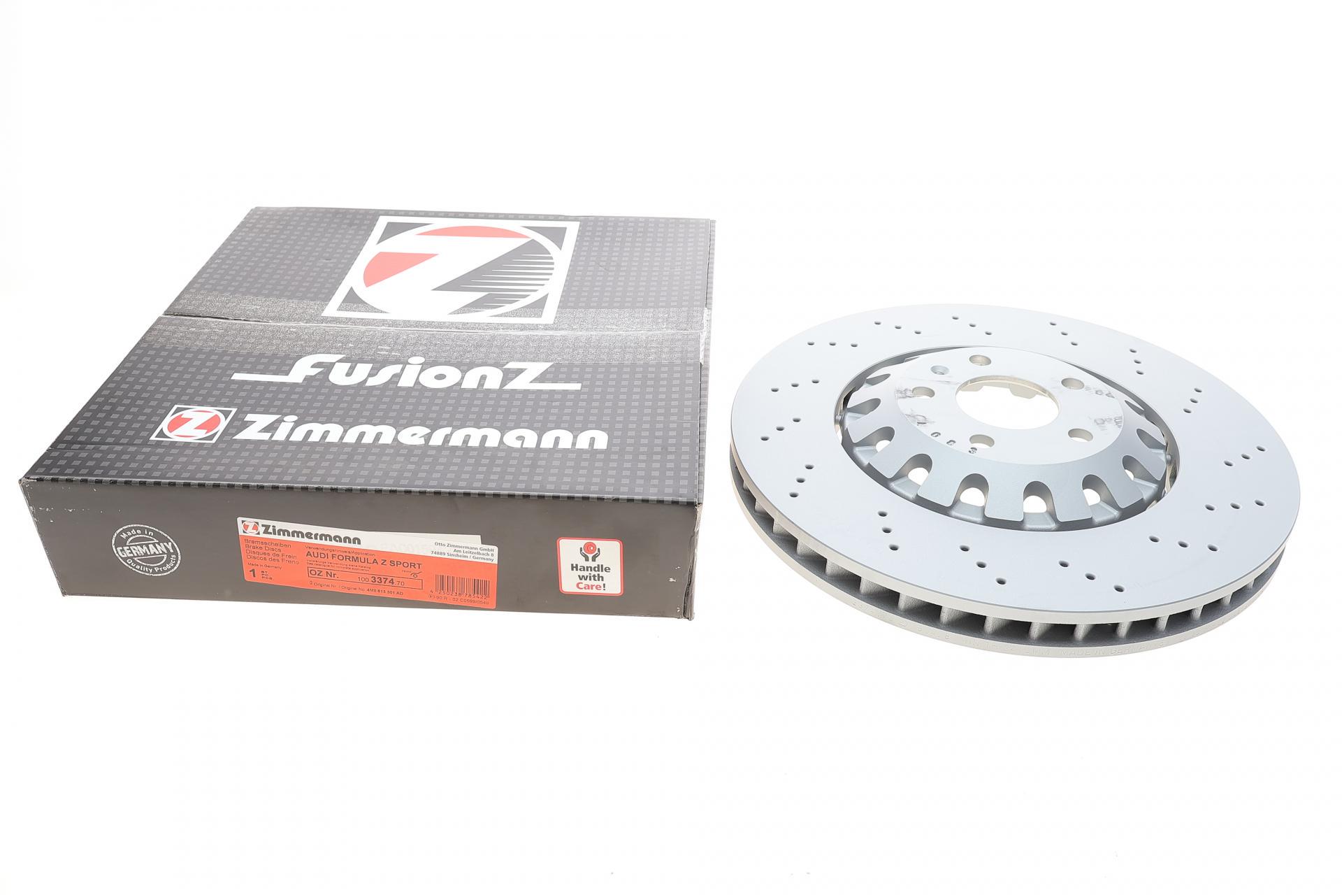 Диск тормозной передний ZIMMERMANN Audi A6/Q7 15-375x36 мм (100.3374.70 ZIMMERMANN)