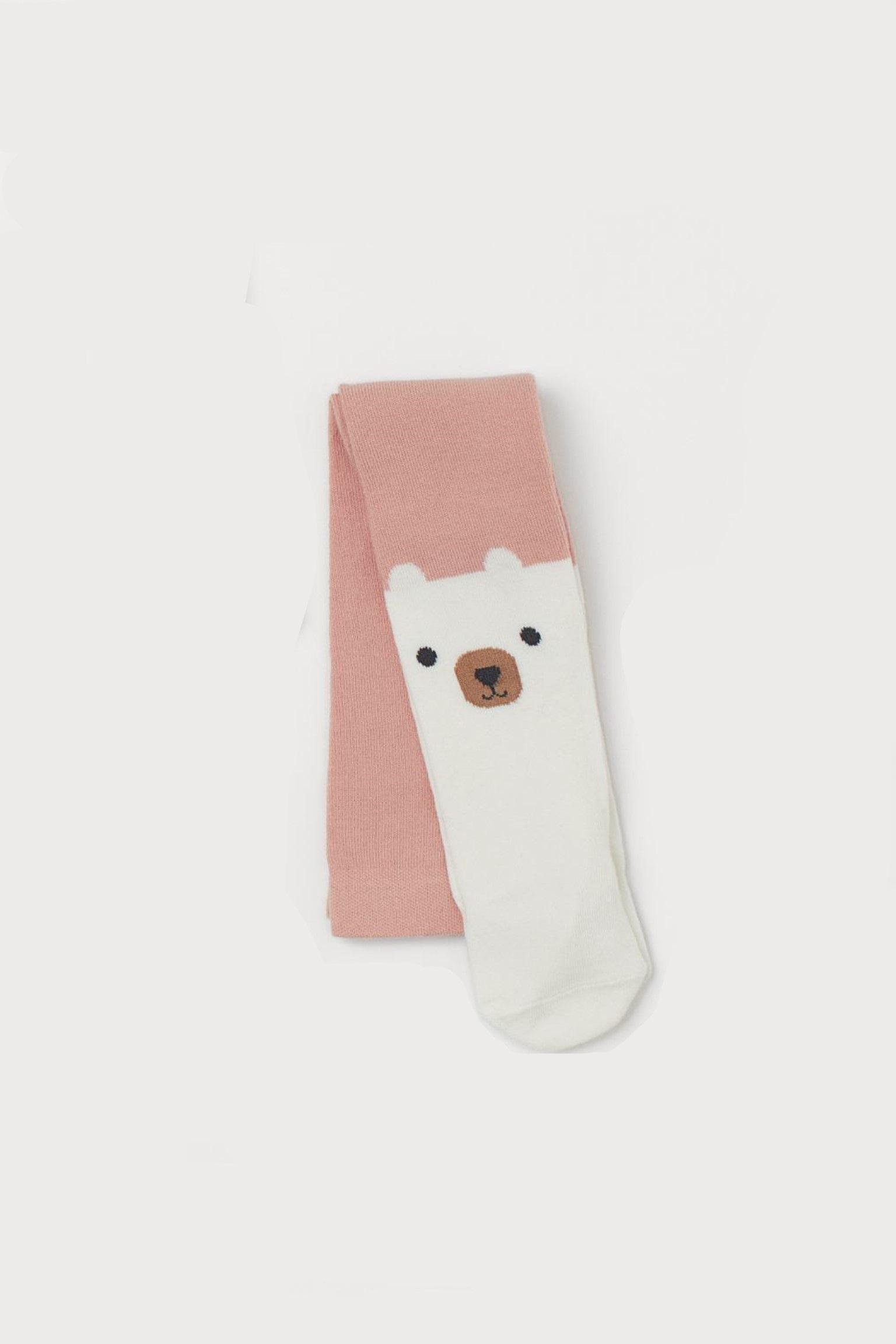 Колготки H&M 50-56 см Розово-белый (2801910632)