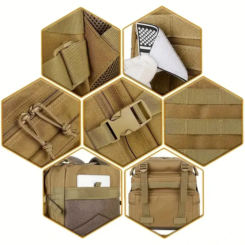 Рюкзак тактичний Outdoor 40 л Койот (ta40 coyote) - фото 8 Рюкзак тактичний Outdoor 40 л Койот (ta40 coyote) - фото 8