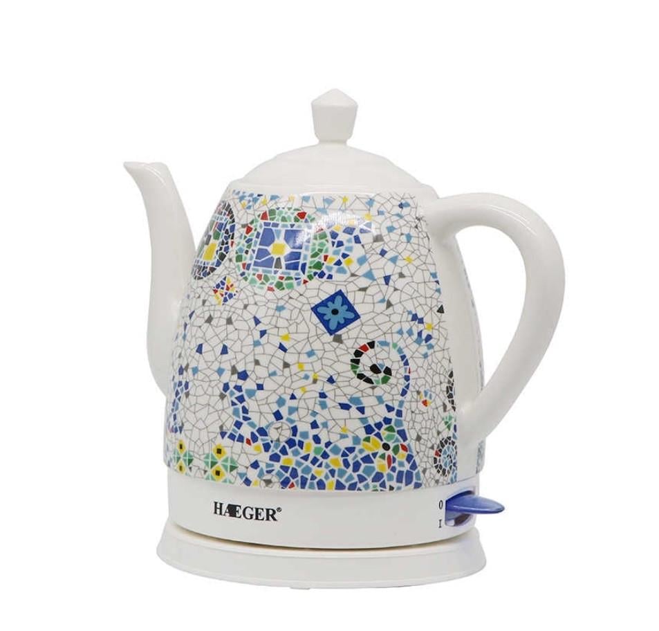 Керамический электрочайник Haeger HG-7837 1,5 л 1350 Вт White (1549773116)