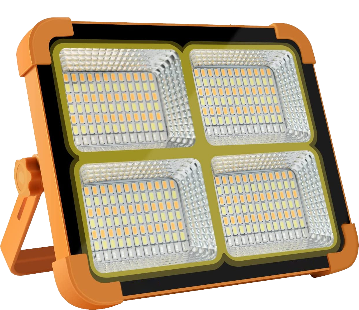 Светильник аккумуляторный Foyu с солнечной панелью и павербанком 120 W FO-T4 Оранжевый (1056-28)