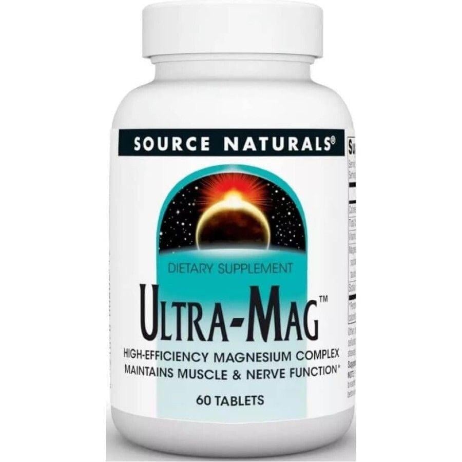 Ультра Магній Source Naturals Ultra-Mag для нервової системи та серця 60 таблеток - фото 1