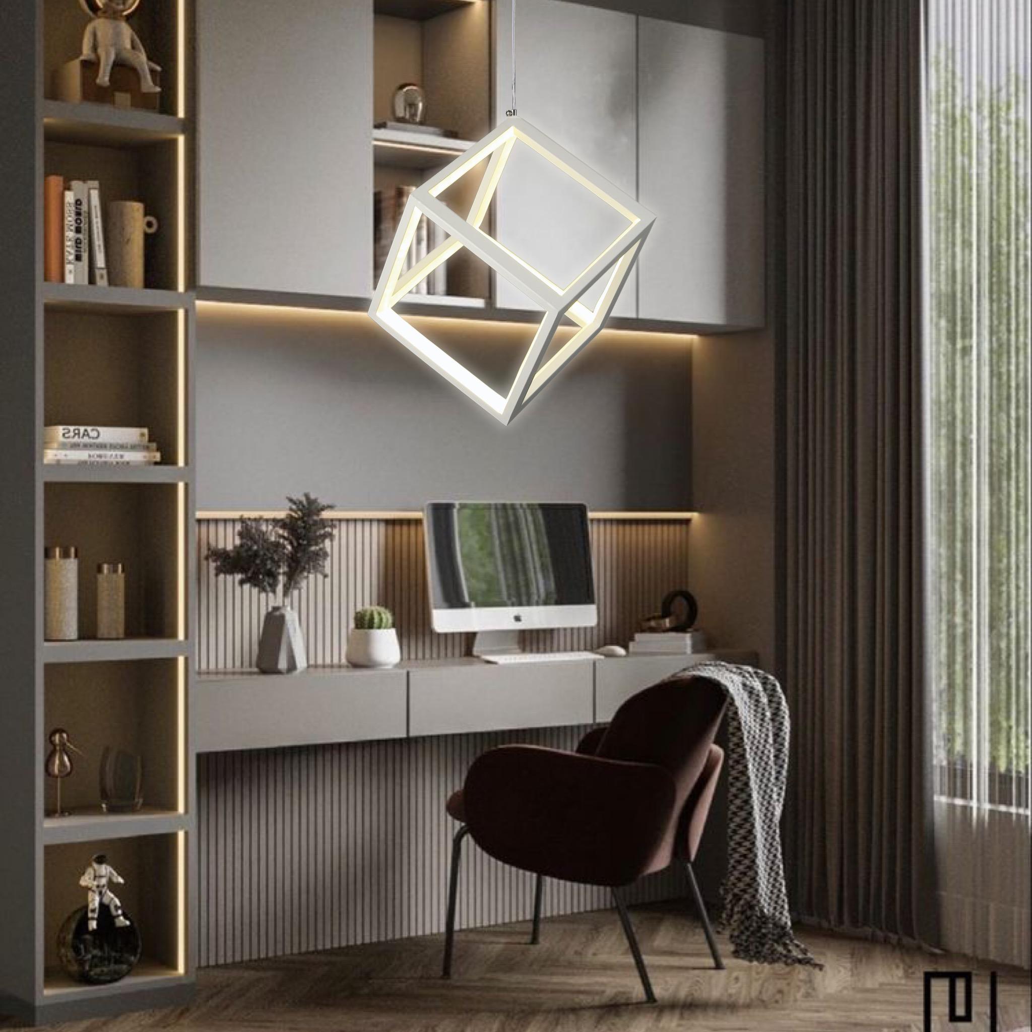 Люстра Cube 16 см Белый - фото 2