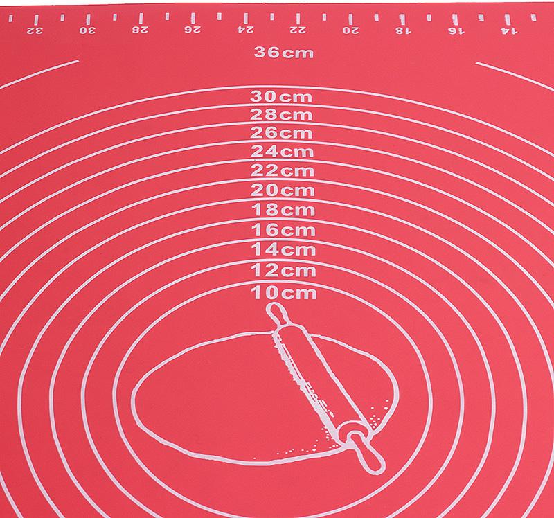 Килимок силіконовий Kamille Vincennes з розміткою для розкачування тіста і випічки 50х40 см (KM-7787) - фото 3