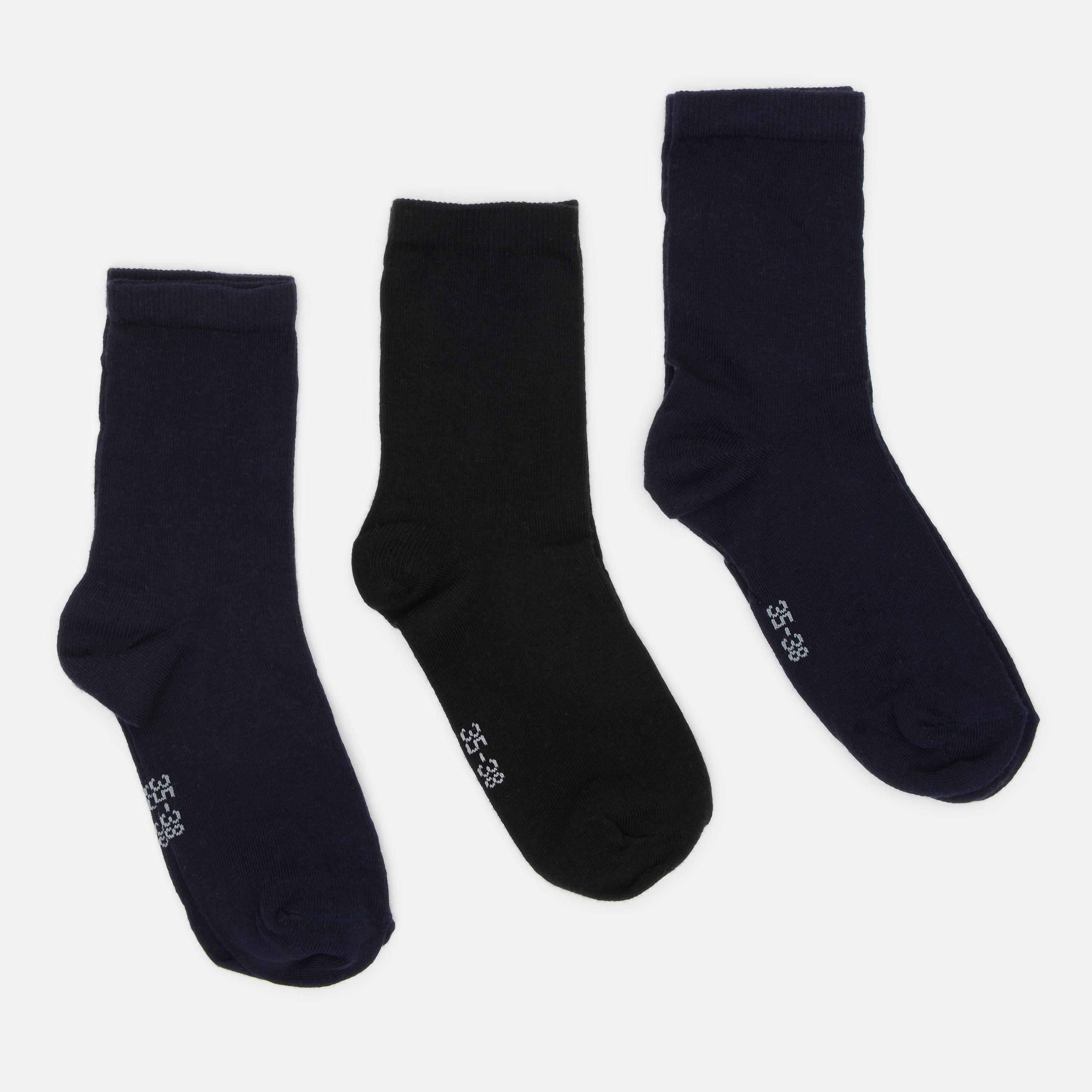 Шкарпетки C&A р. 35-38 3 пари Темно-синій/Чорний (2709998765)