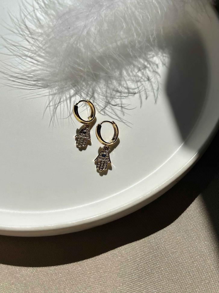 Сережки з рукою Фатіми (5575)