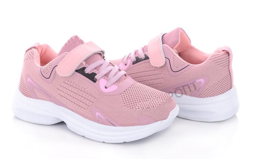 Кроссовки для девочек 2608 в сетку р. 34 Розовый