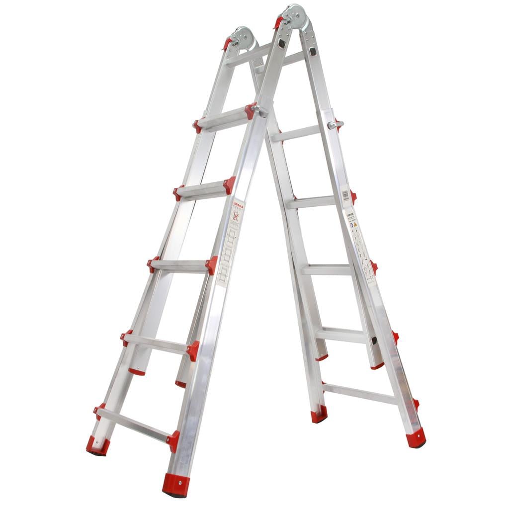 Лестница строительная алюминиевая Mar-Pol M85606 146x60x20 см