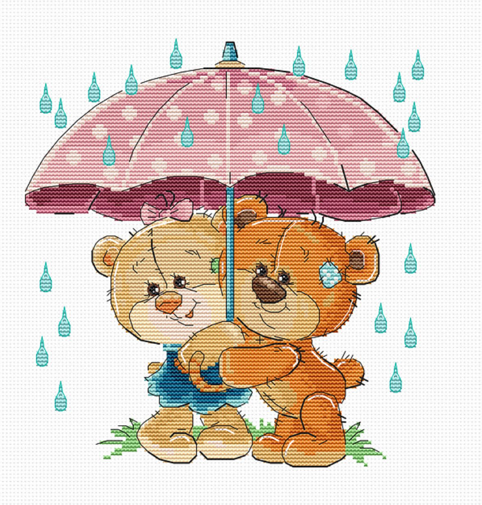 Набор для вышивки крестиком Luca-S В1178 Под зонтиком