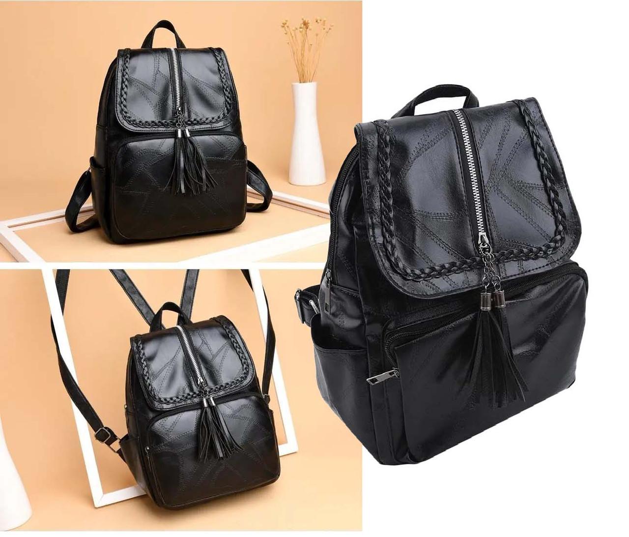 Рюкзак женский из кожзама Vintage Черный (id_114116) - фото 2