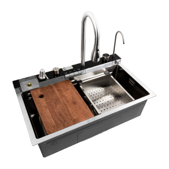 Мойка многофункциональная MIXXUS MH7546-SET-06,SUS304 decor со встроенным/смесителем (2527877398)